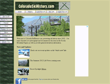 Tablet Screenshot of coloradoskihistory.com